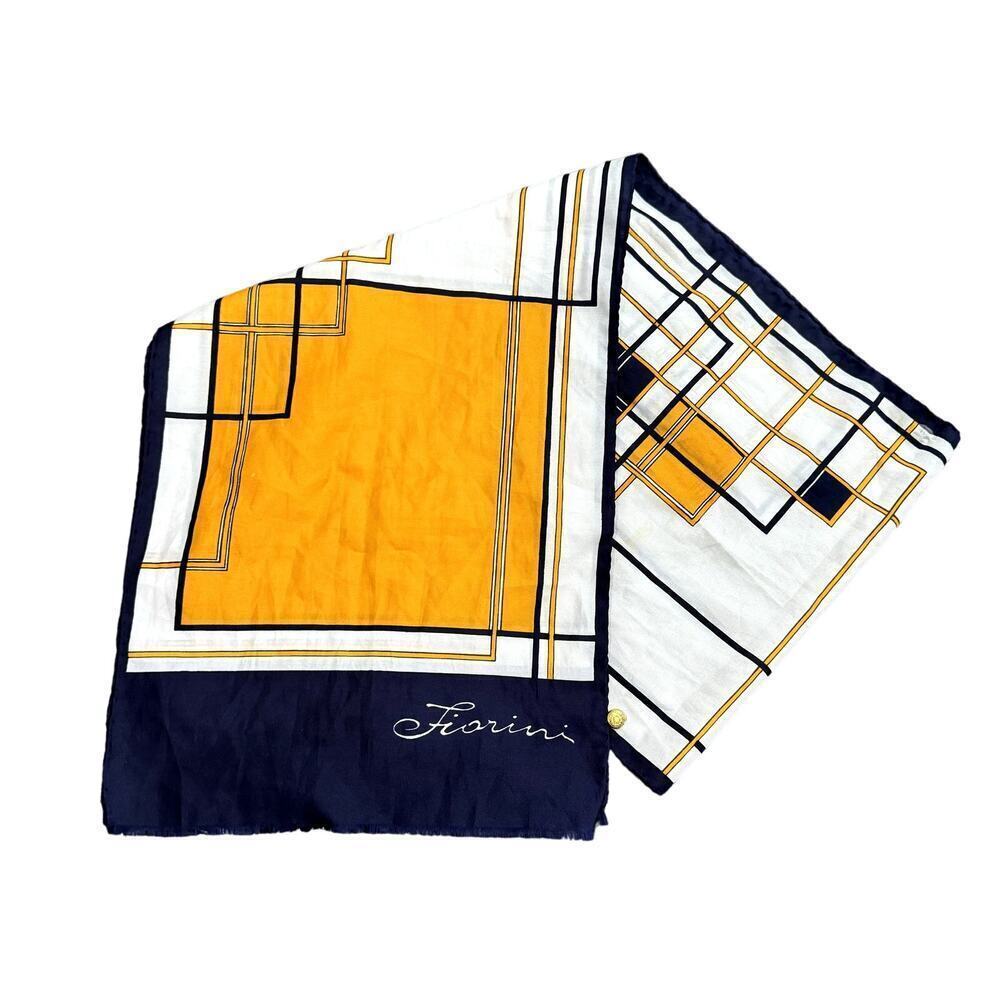 Fiorini Abstract Scarf in Blue​​​​